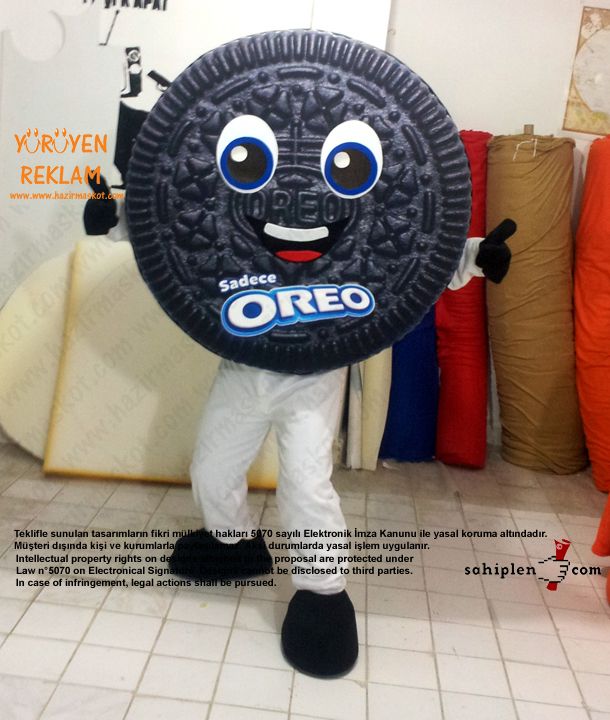 Oreo Bisküvi Maskotu maskot kostümü