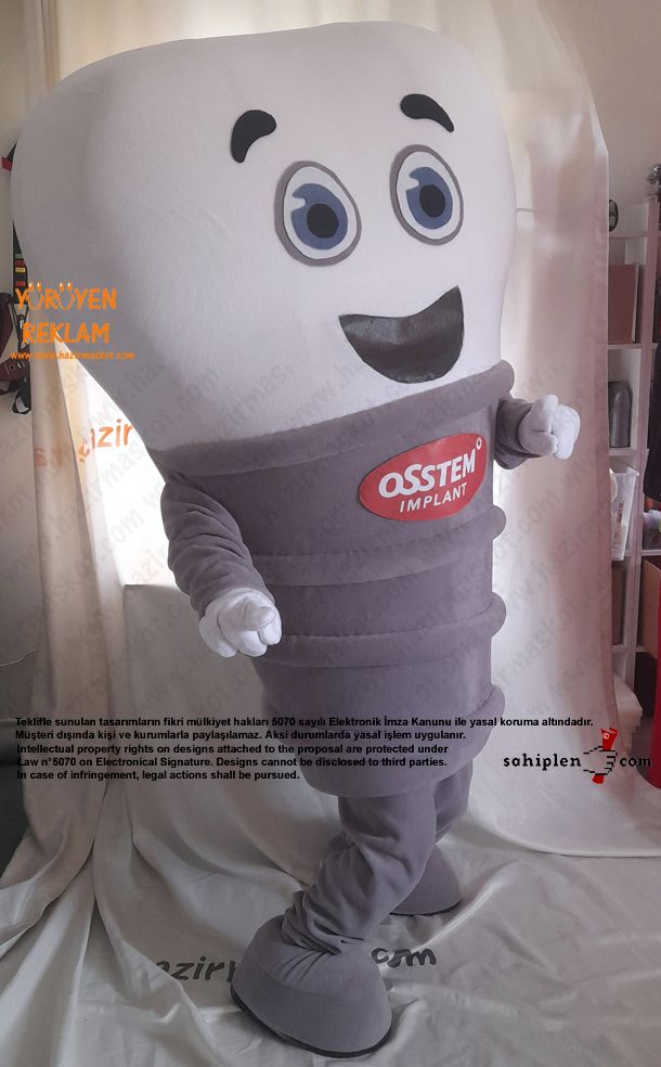 Diş İmplant Maskotu / Osstem OSSMAN maskot kostümü