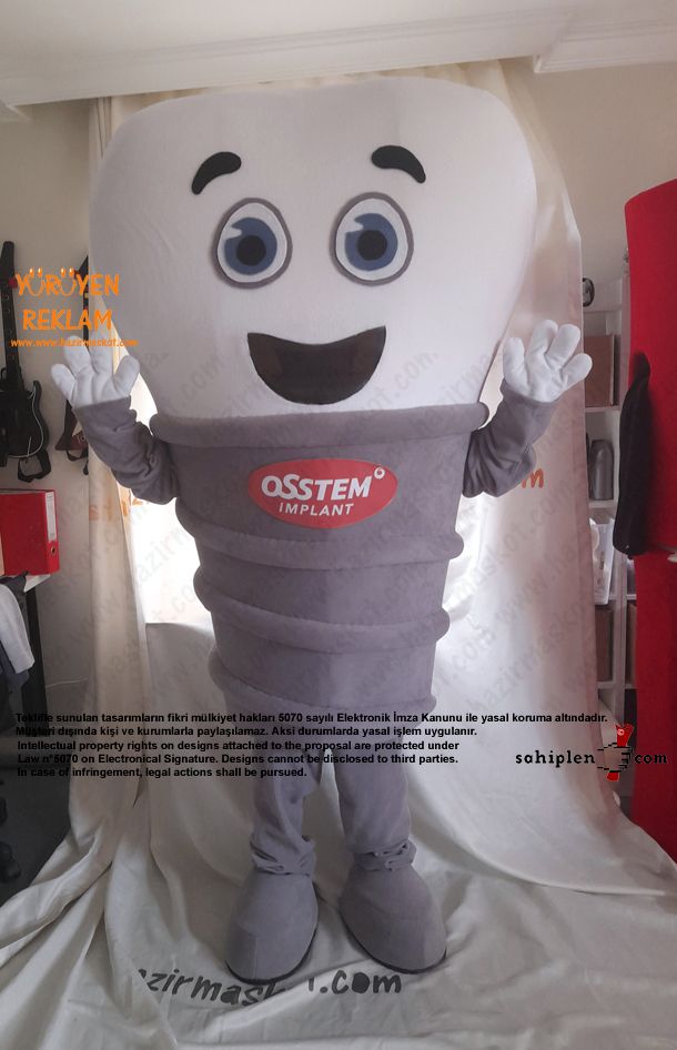 Diş İmplant Maskotu / Osstem OSSMAN maskot kostümü