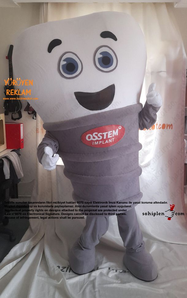 Diş İmplant Maskotu / Osstem OSSMAN maskot kostümü