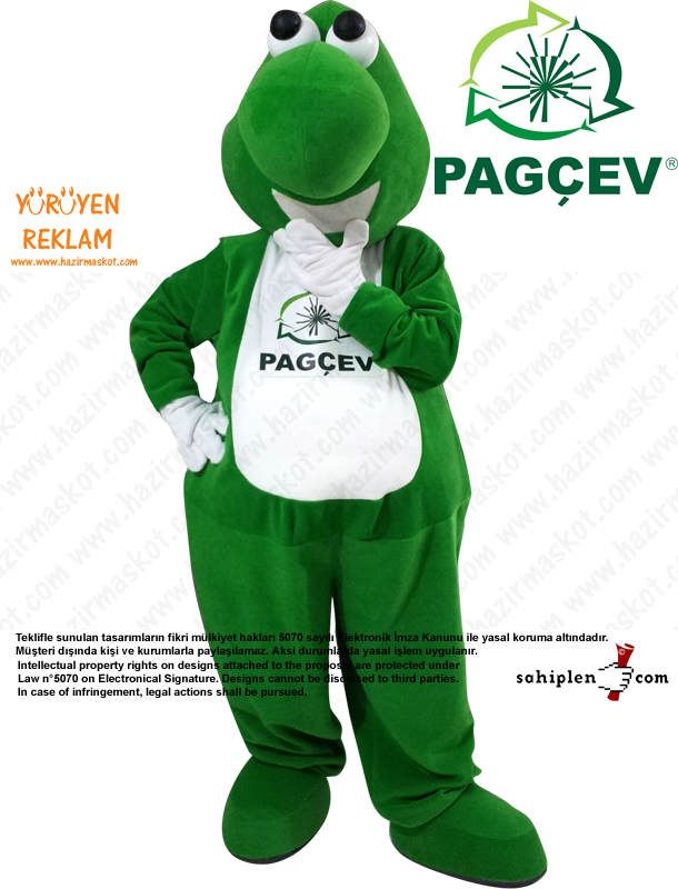 Pagçev Dinozor Maskot Kostümü maskot kostümü