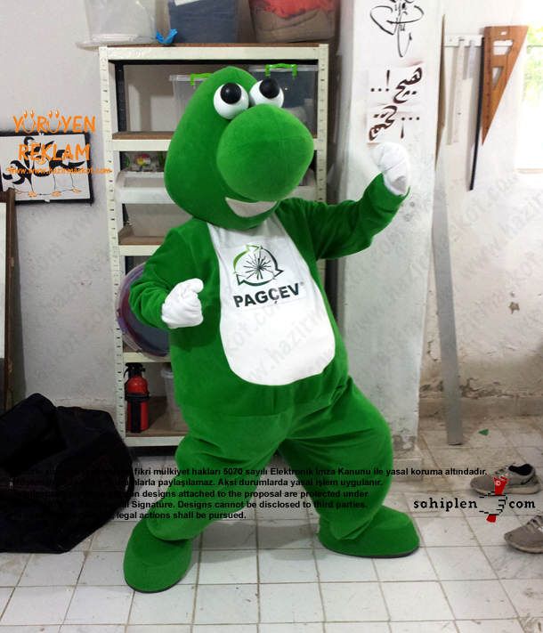Pagçev Dinozor Maskot Kostümü maskot kostümü