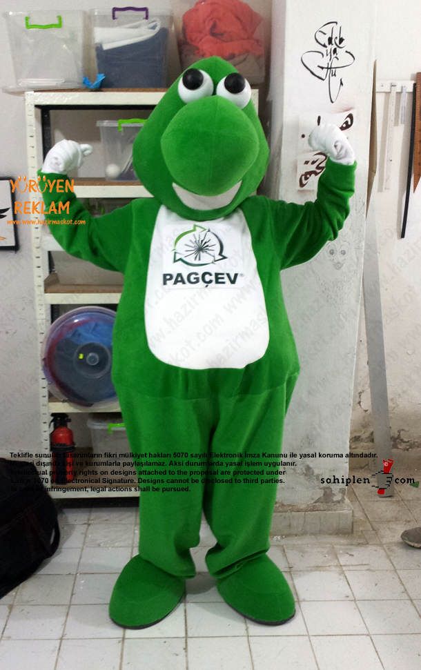 Pagçev Dinozor Maskot Kostümü maskot kostümü