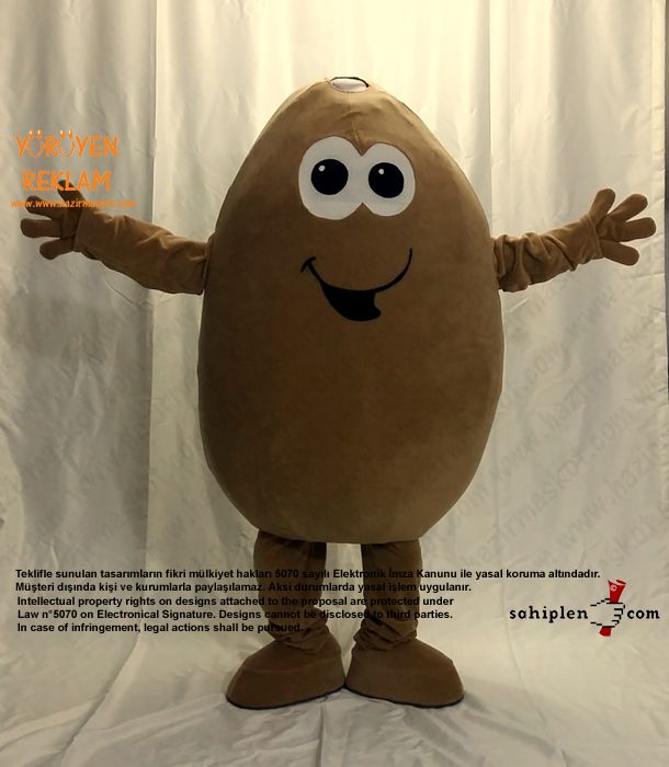Patates Maskot / Henkel maskot kostümü