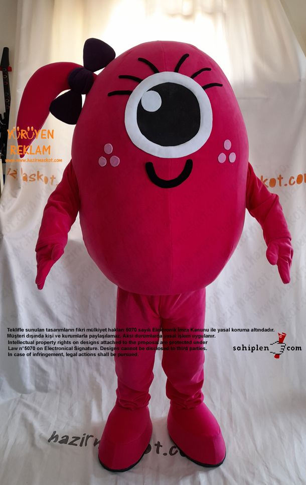 Pembe Canavar Maskot / Ohio Museum USA maskot kostümü