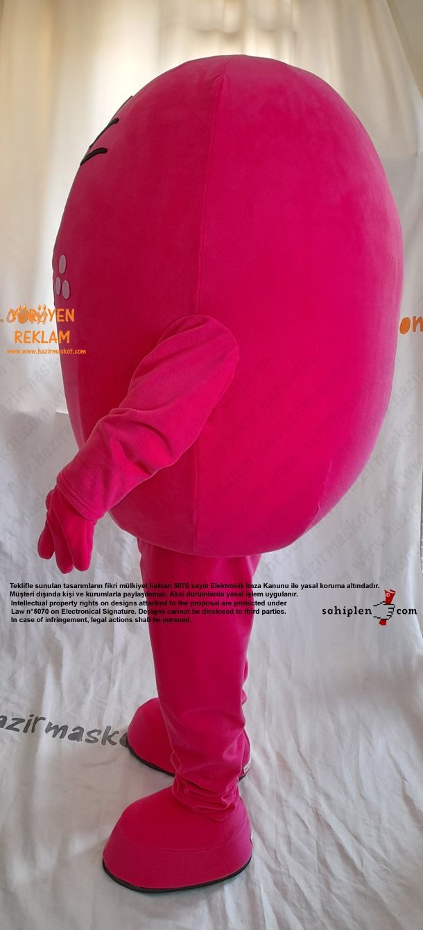 Pembe Canavar Maskot / Ohio Museum USA maskot kostümü
