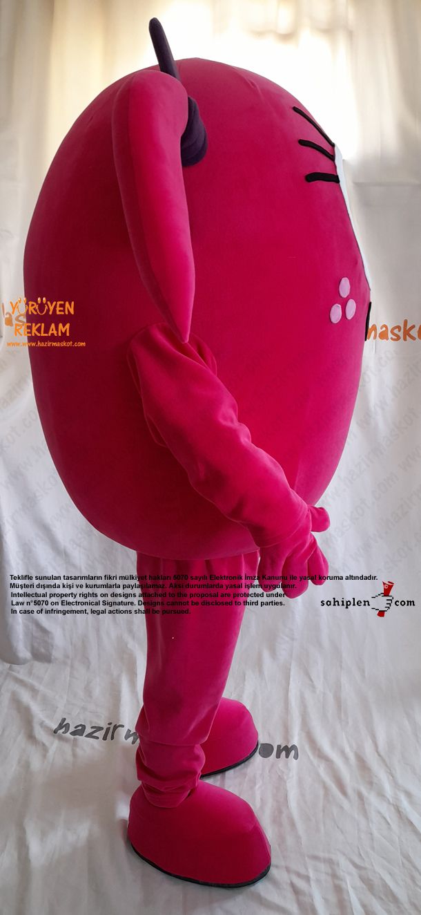 Pembe Canavar Maskot / Ohio Museum USA maskot kostümü