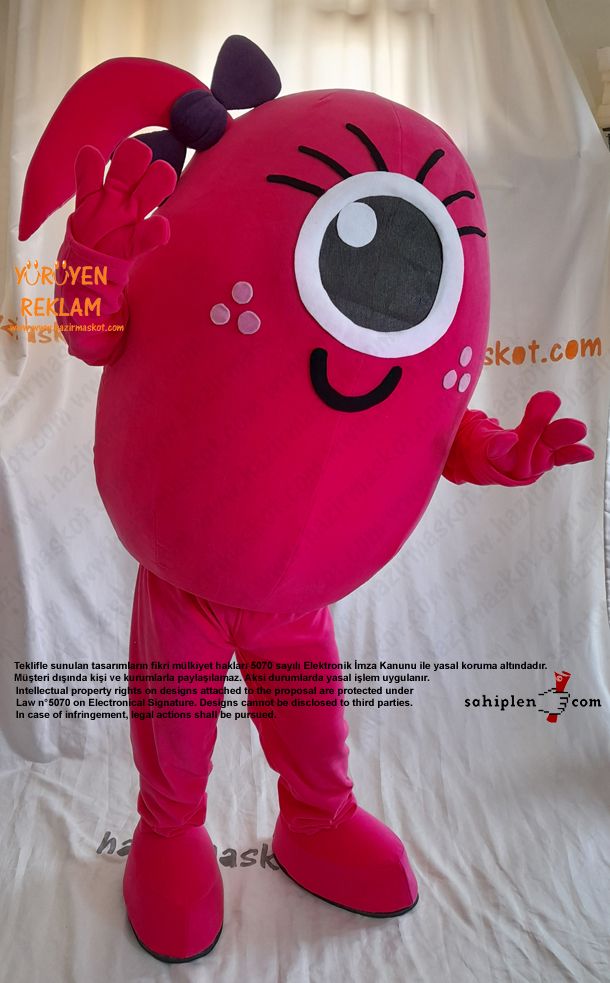 Pembe Canavar Maskot / Ohio Museum USA maskot kostümü
