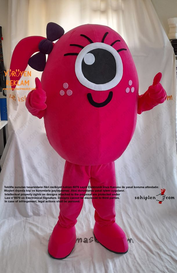 Pembe Canavar Maskot / Ohio Museum USA maskot kostümü