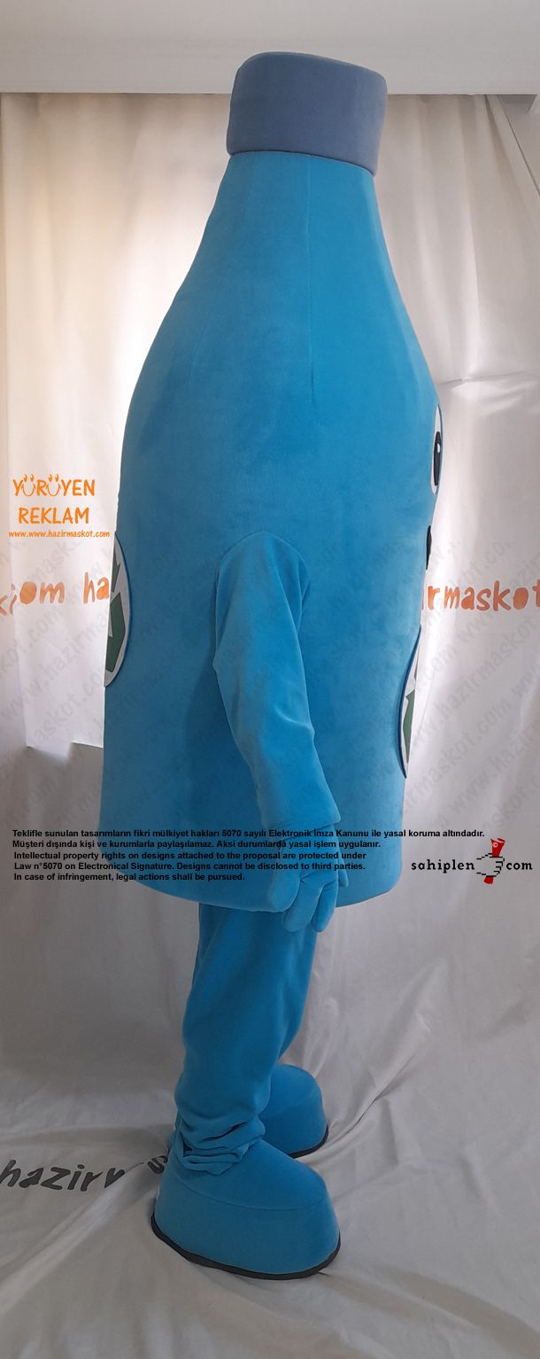 Pet Şişe Maskot Kostümü / Konya Geri Dönüşüm maskot kostümü