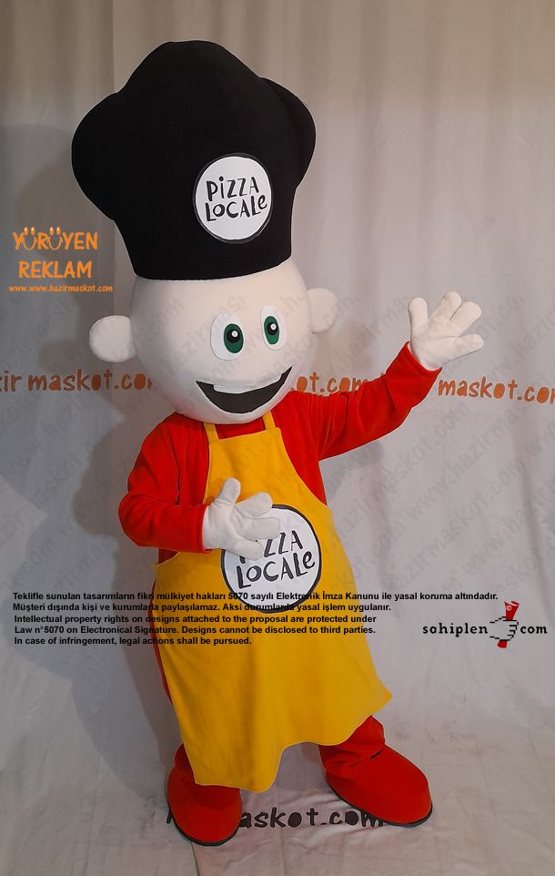 Pizza Locale Usta Maskot Kostümü maskot kostümü