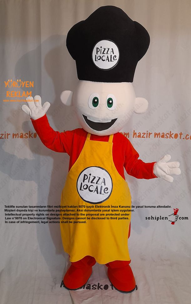 Pizza Locale Usta Maskot Kostümü maskot kostümü