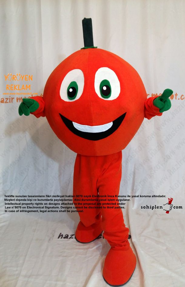 Portakal Maskot Kostümü maskot kostümü