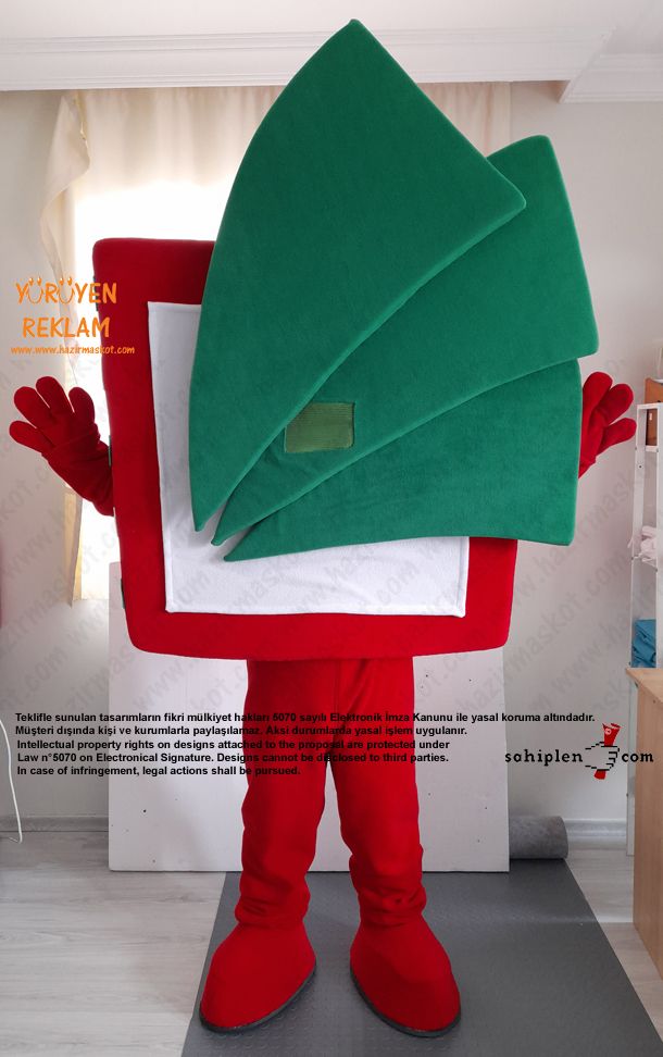 Logo Maskot Kostümü / Pretty Quick Tax Services maskot kostümü