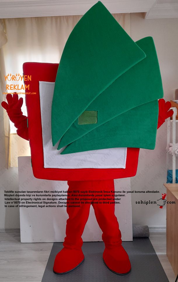 Logo Maskot Kostümü / Pretty Quick Tax Services maskot kostümü