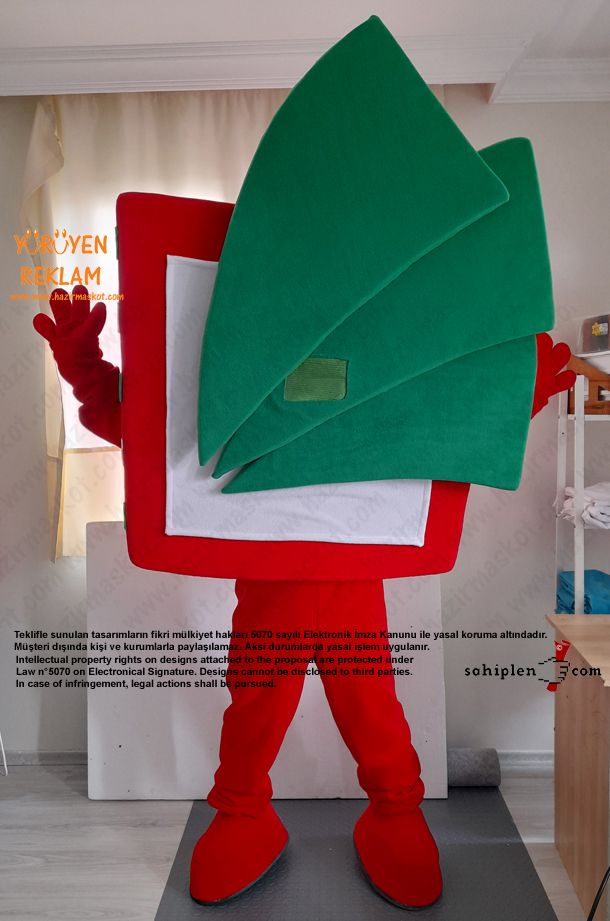 Logo Maskot Kostümü / Pretty Quick Tax Services maskot kostümü