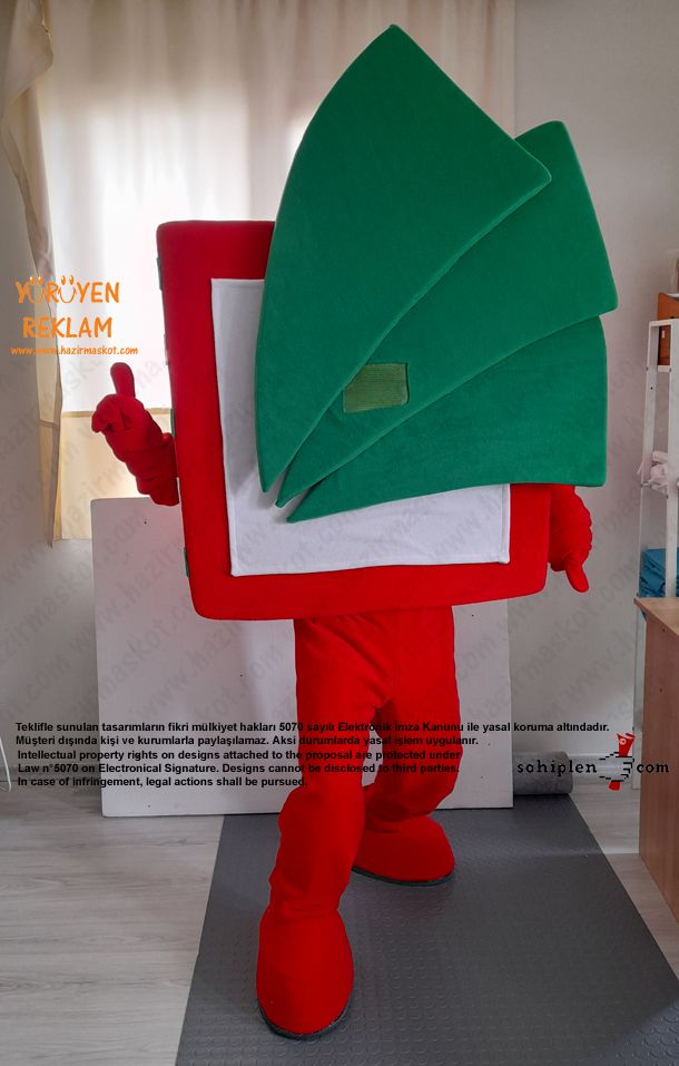 Logo Maskot Kostümü / Pretty Quick Tax Services maskot kostümü