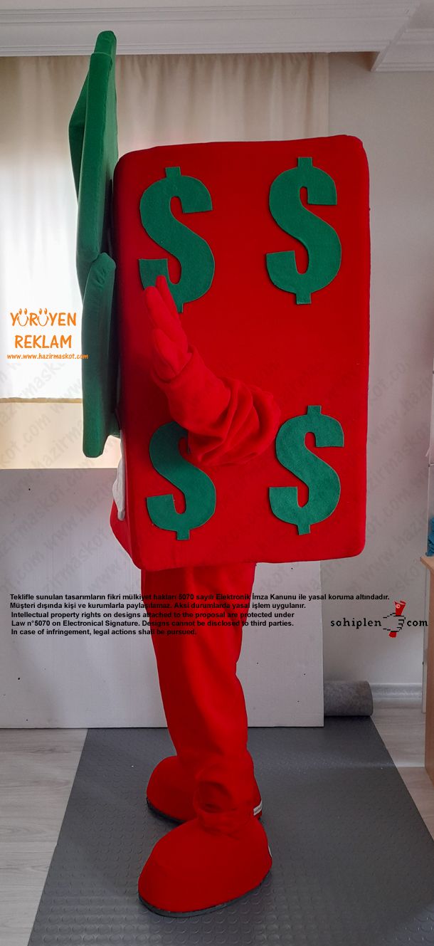 Logo Maskot Kostümü / Pretty Quick Tax Services maskot kostümü