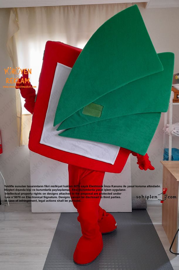 Logo Maskot Kostümü / Pretty Quick Tax Services maskot kostümü