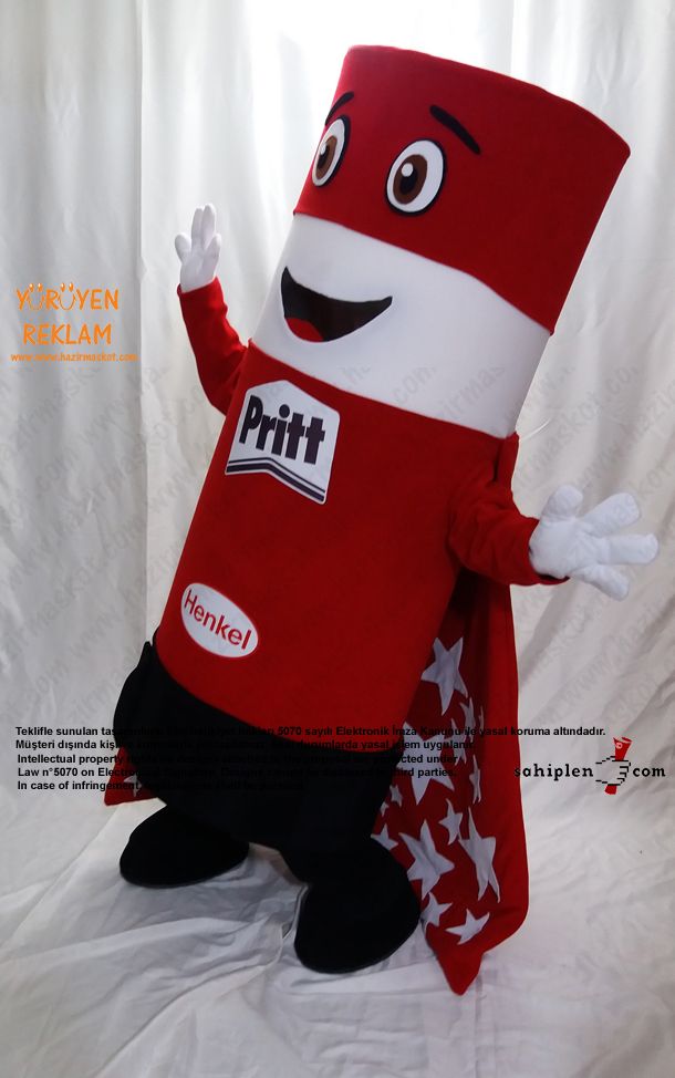 Pritt Takım Maskot / HENKEL maskot kostümü
