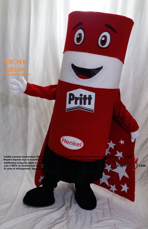 Pritt Takım Maskot / HENKEL maskot kostümü