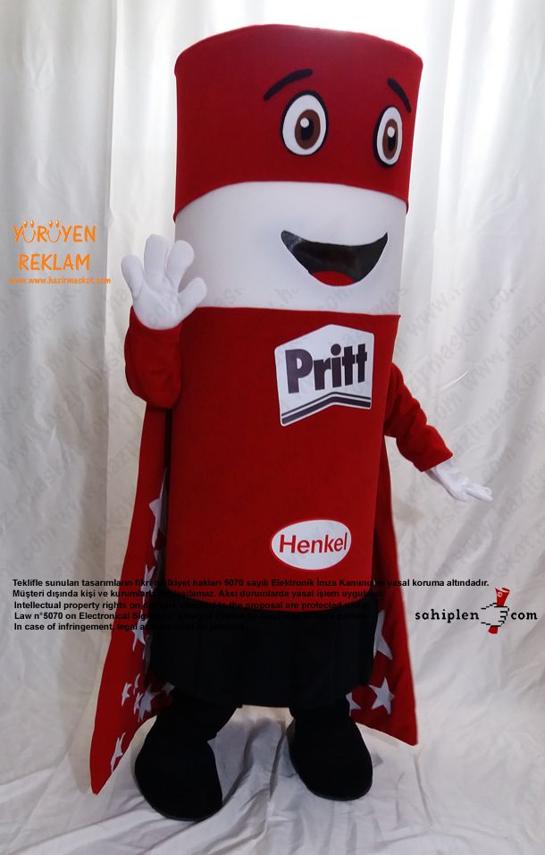 Pritt Takım Maskot / HENKEL maskot kostümü