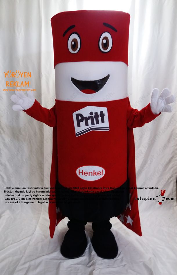 Pritt Takım Maskot / HENKEL maskot kostümü