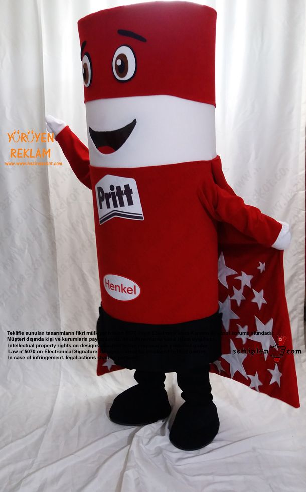 Pritt Takım Maskot / HENKEL maskot kostümü