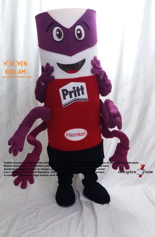 Pritt Takım Maskot / HENKEL maskot kostümü