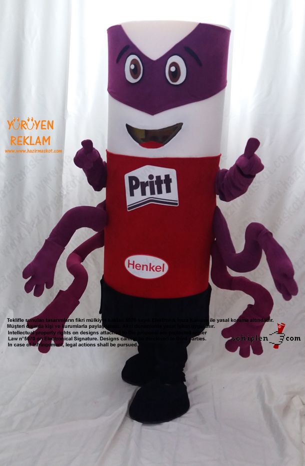 Pritt Takım Maskot / HENKEL maskot kostümü