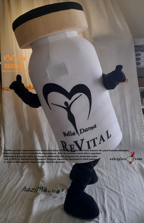 Revital Şişe Maskot Kostümü maskot kostümü