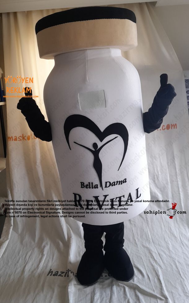 Revital Şişe Maskot Kostümü maskot kostümü