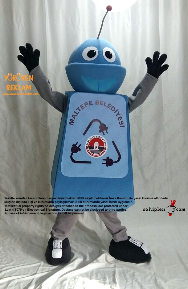 Robot Maskotu / Maltepe Belediyesi maskot kostümü