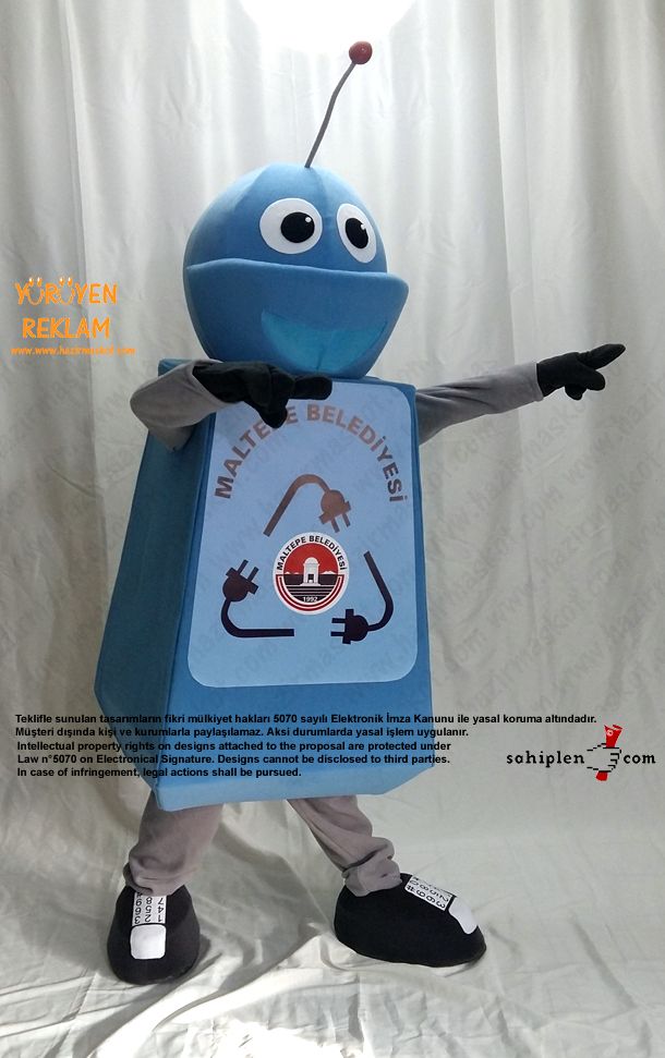 Robot Maskotu / Maltepe Belediyesi maskot kostümü
