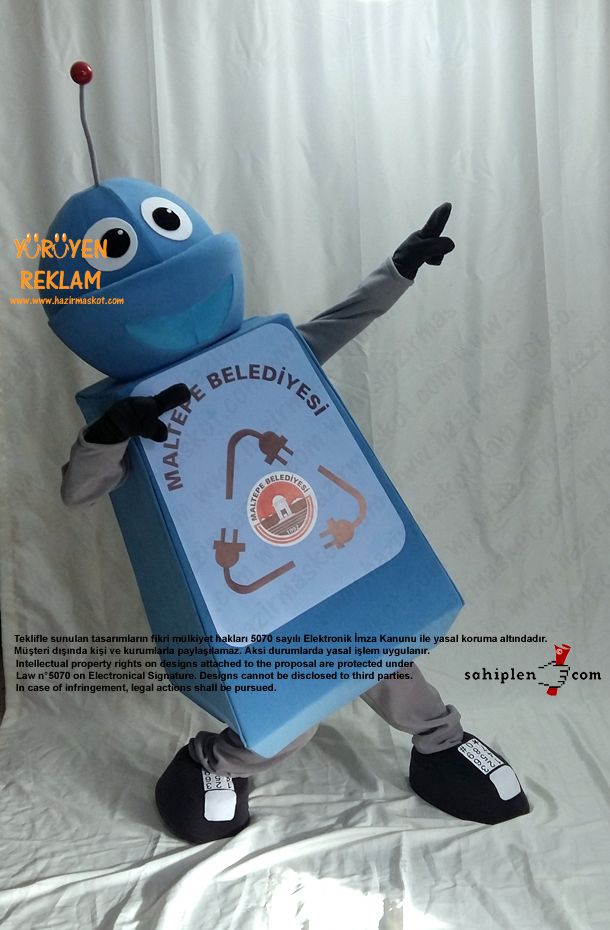 Robot Maskotu / Maltepe Belediyesi maskot kostümü