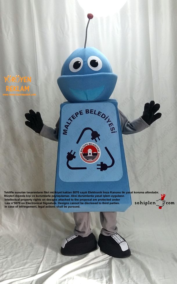 Robot Maskotu / Maltepe Belediyesi maskot kostümü