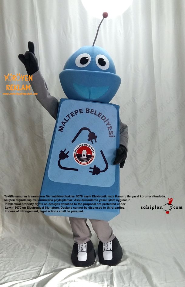 Robot Maskotu / Maltepe Belediyesi maskot kostümü