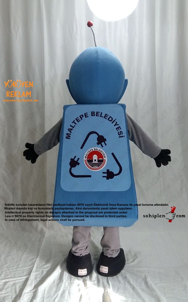 Robot Maskotu / Maltepe Belediyesi maskot kostümü