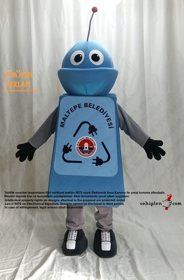 Robot Maskotu / Maltepe Belediyesi maskot kostümü