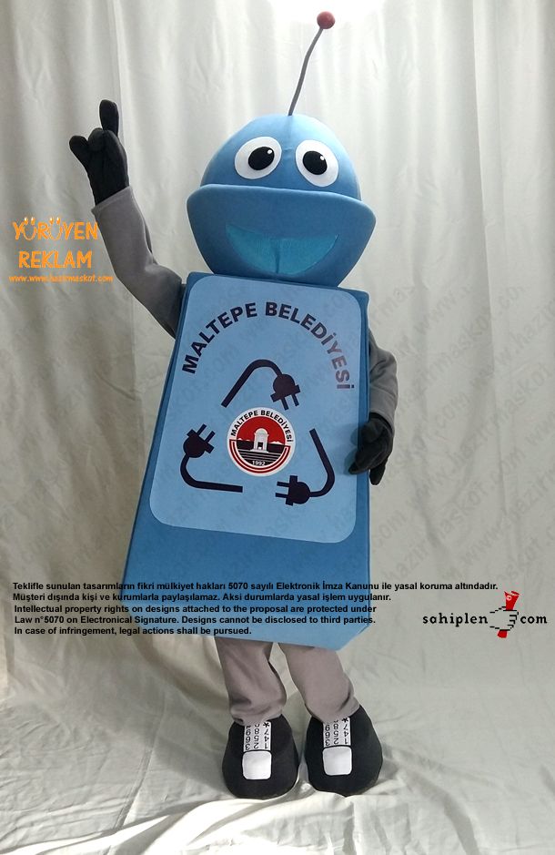 Robot Maskotu / Maltepe Belediyesi maskot kostümü