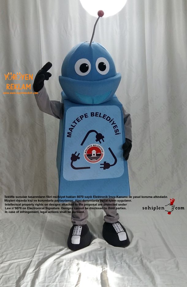 Robot Maskotu / Maltepe Belediyesi maskot kostümü