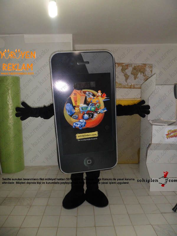 iPhone telefon maskot kostümü / Sahibinden.com maskot kostümü