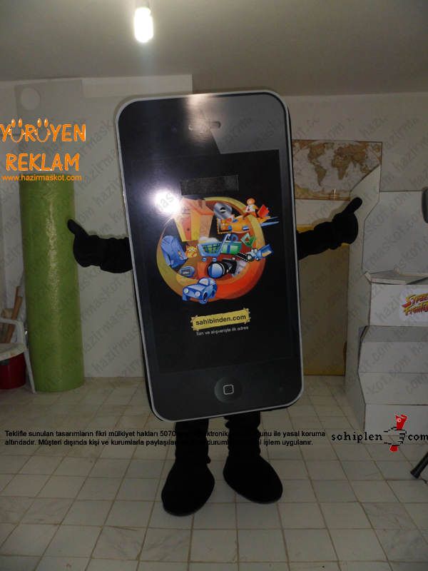 iPhone telefon maskot kostümü / Sahibinden.com maskot kostümü