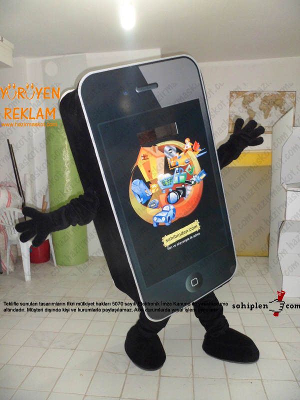 iPhone telefon maskot kostümü / Sahibinden.com maskot kostümü