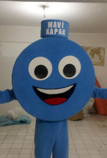 Mavi Kapak Maskotu / İzmir maskot kostümü
