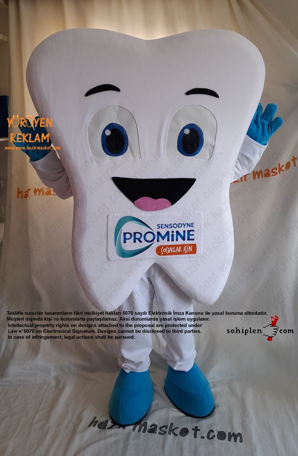 Diş Maskot Kostümü / Sensodyne maskot kostümü