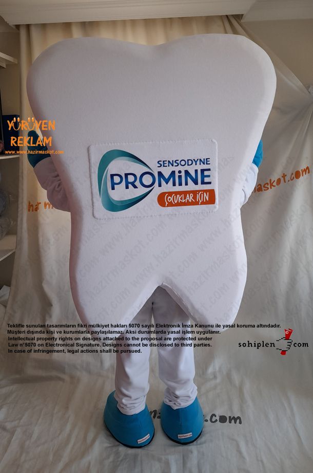 Diş Maskot Kostümü / Sensodyne maskot kostümü