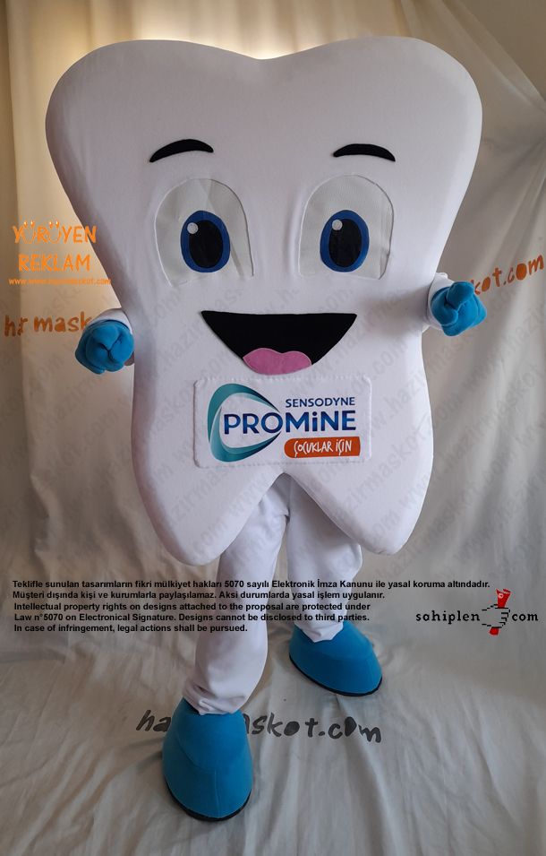 Diş Maskot Kostümü / Sensodyne maskot kostümü