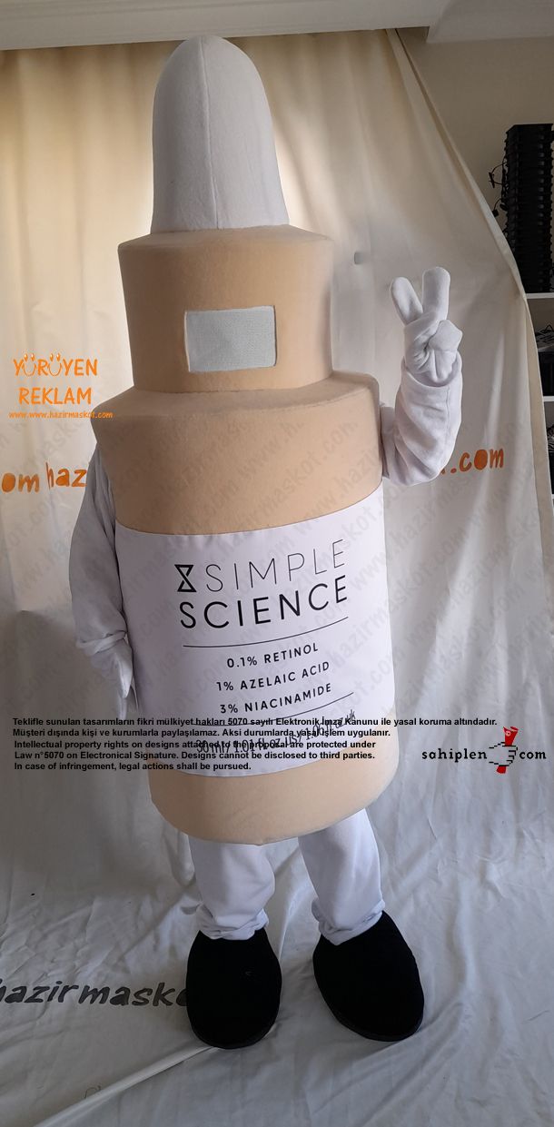 Simple Science Serum Maskot Kostümü / Kanada maskot kostümü