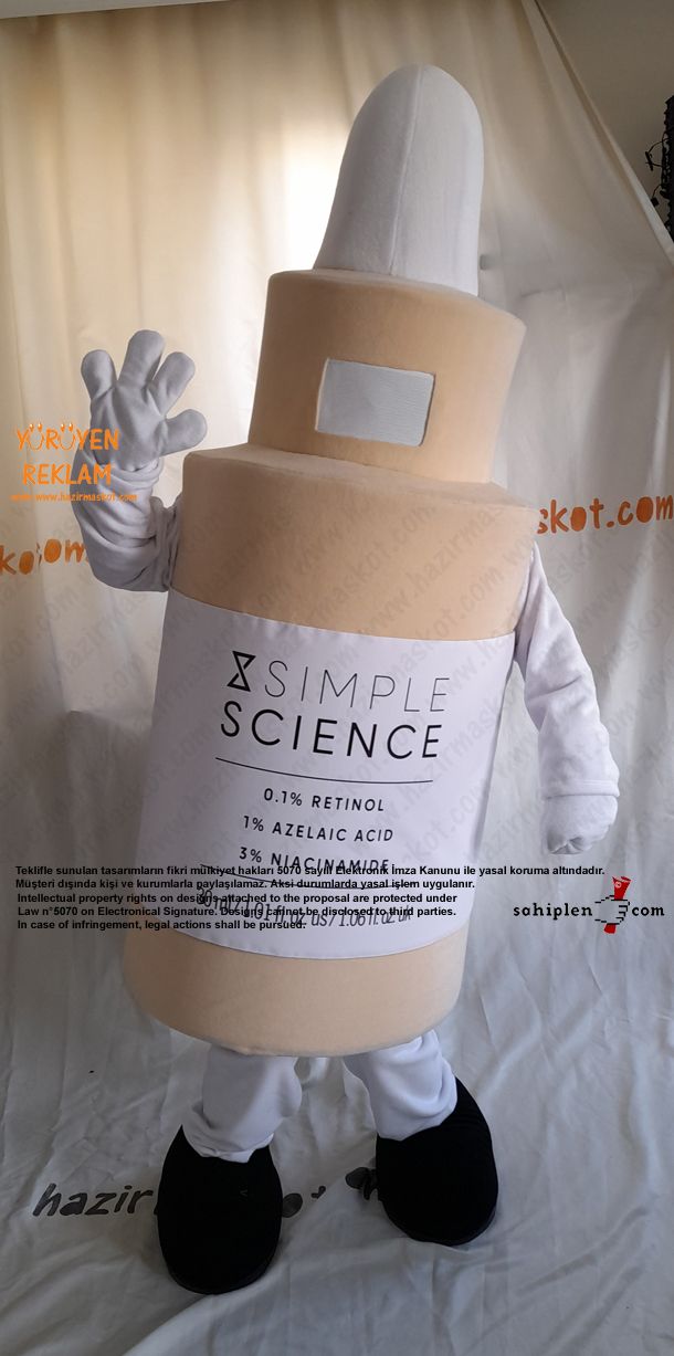 Simple Science Serum Maskot Kostümü / Kanada maskot kostümü